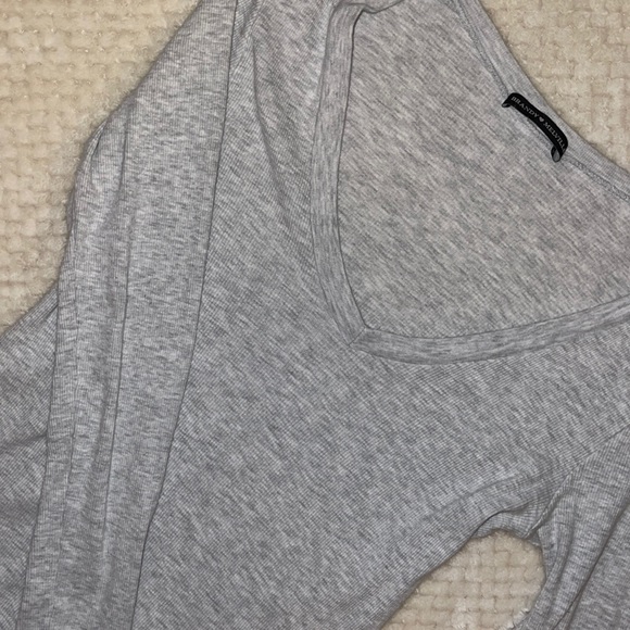 Gray Brandy Melville long sleeve top - Picture 2 of 5